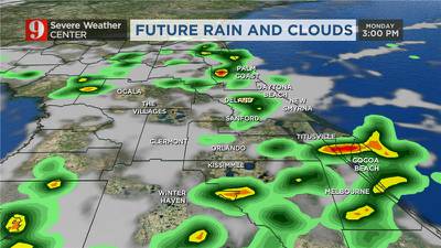 Rain and storm chances increase this week in Central Florida