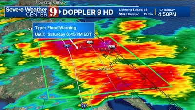 Flood warning issued for Volusia County