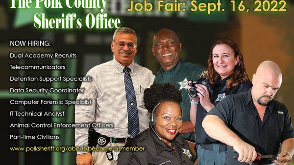 Looking for work? Polk County Sheriff’s Office to host job fair
