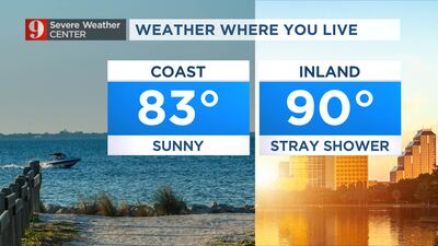 Sunny and hot Monday in Central Florida