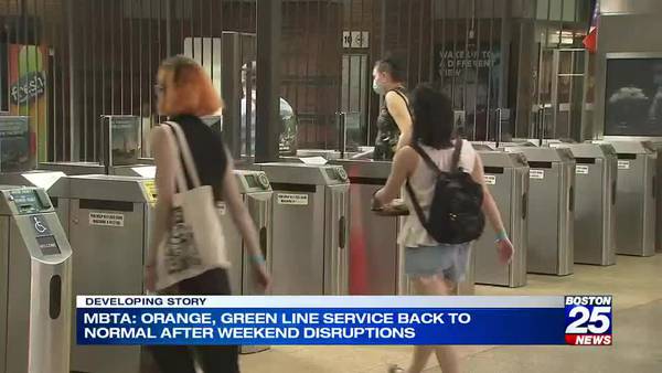 MBTA: Green and Orange Lines have returned to full service following a weekend of disruptions