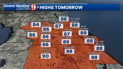 Storms continue through the evening, temperatures cool off slightly