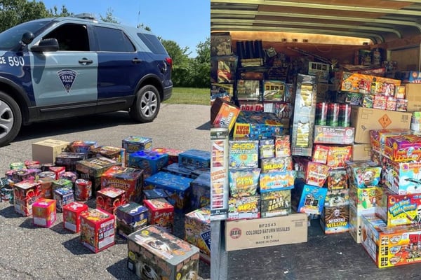 Police: Thousands of dollars worth of illegal fireworks seized in Massachusetts
